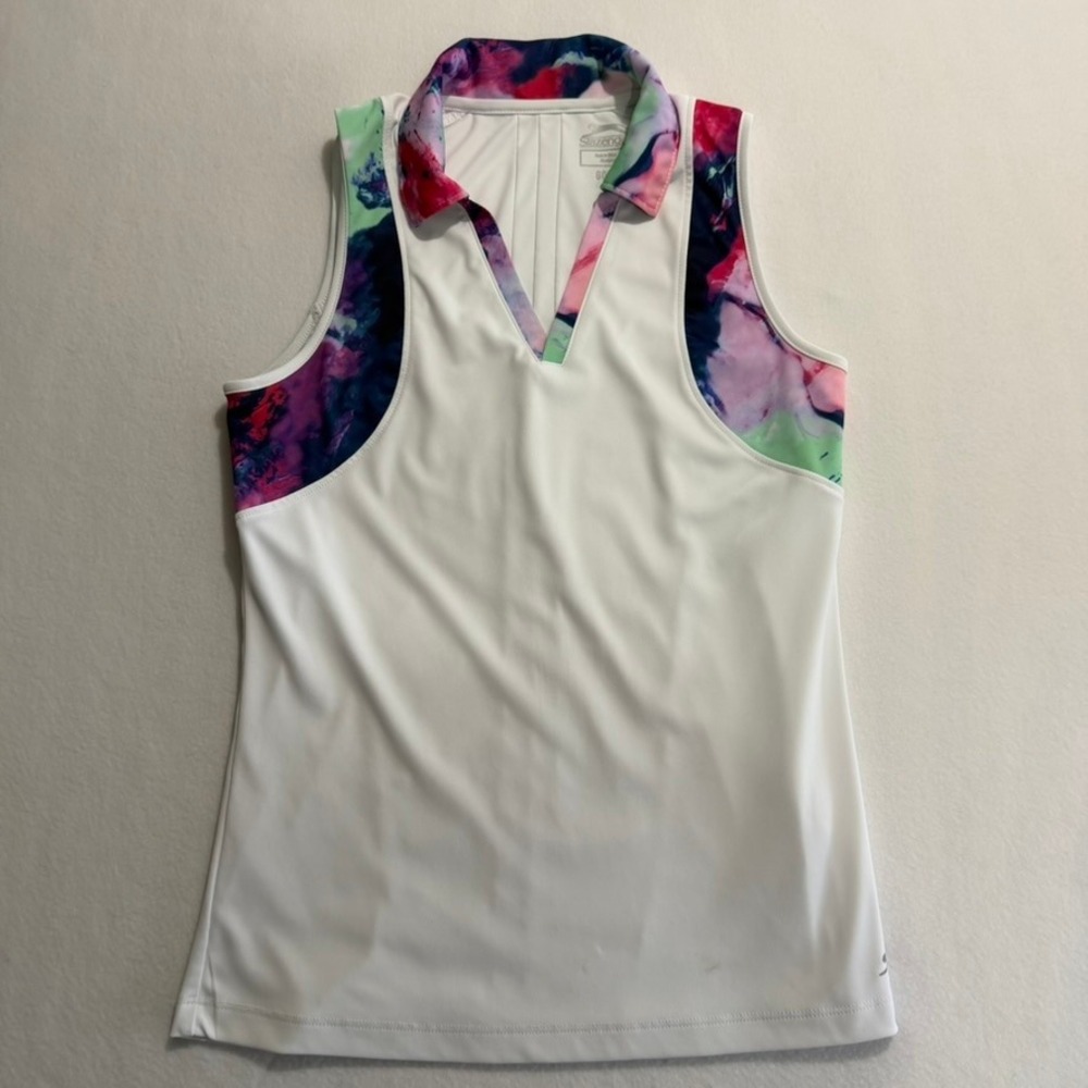 Slazenger Golf Sleeveless Polo‎ White Women's XSmall